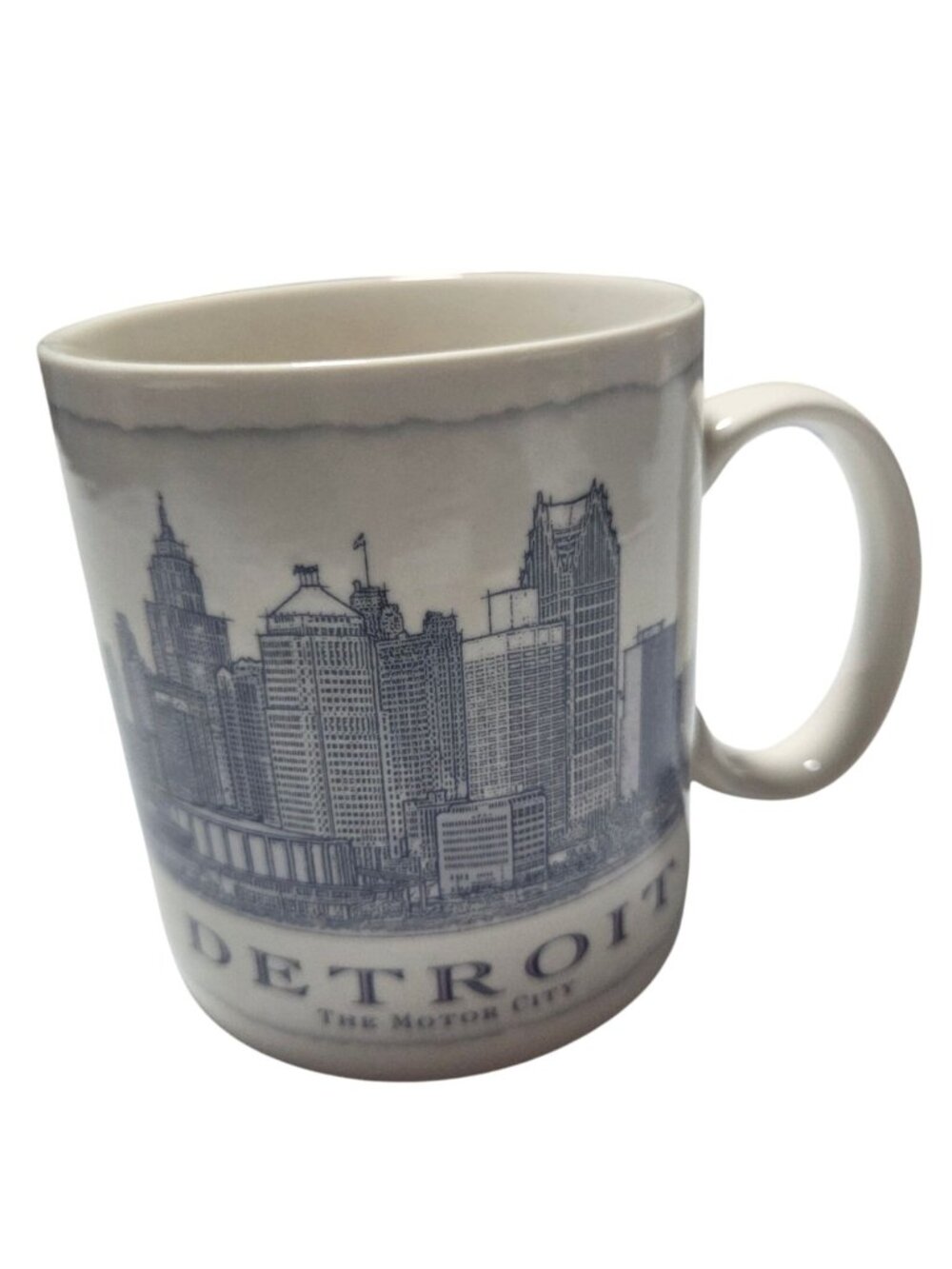 Starbucks Detroit The Motor City Skyline Coffee Mug 18 Oz 2006 Microwave Safe